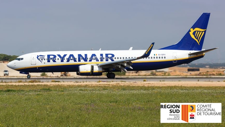 Le CRT PACA  se réjouit de l'ouverture de 11 nouvelles lignes par Ryanair à Marseille