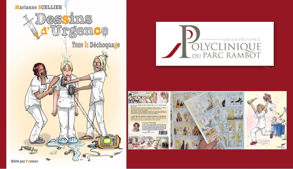 Dessins d'urgence : Marianne Scellier dédicace sa première BD à la Polyclinique du Parc Rambot