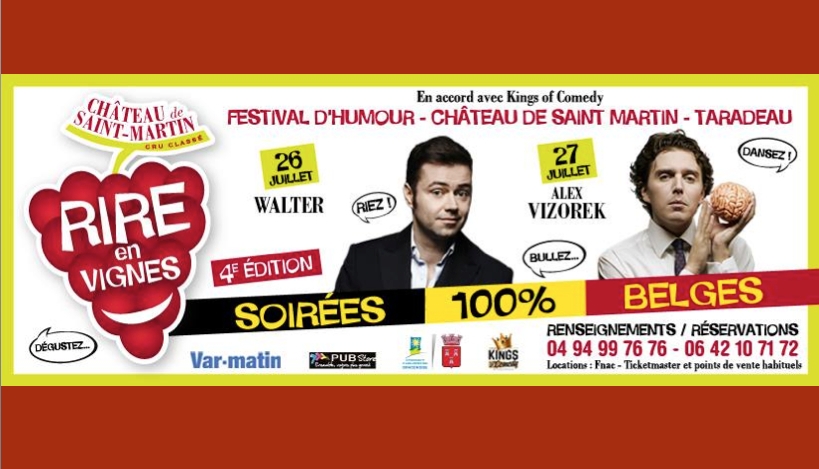 Festival Rire en Vignes : une 4ème édition 100% humour belge !