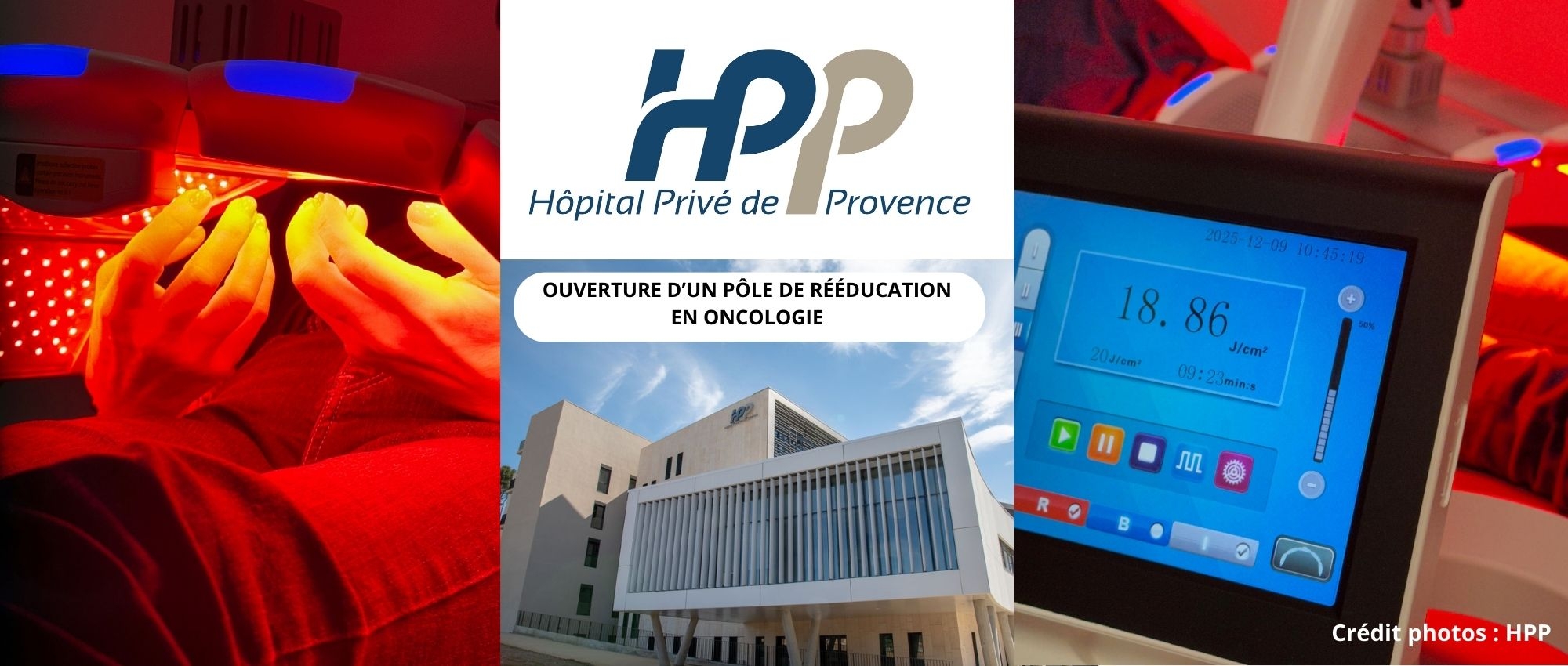 L'HPP intègre un Pôle de rééducation en oncologie au sein de son établissement