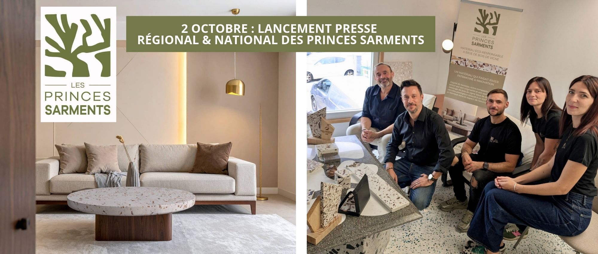 Du bois de vigne transformé en matière d'architecture