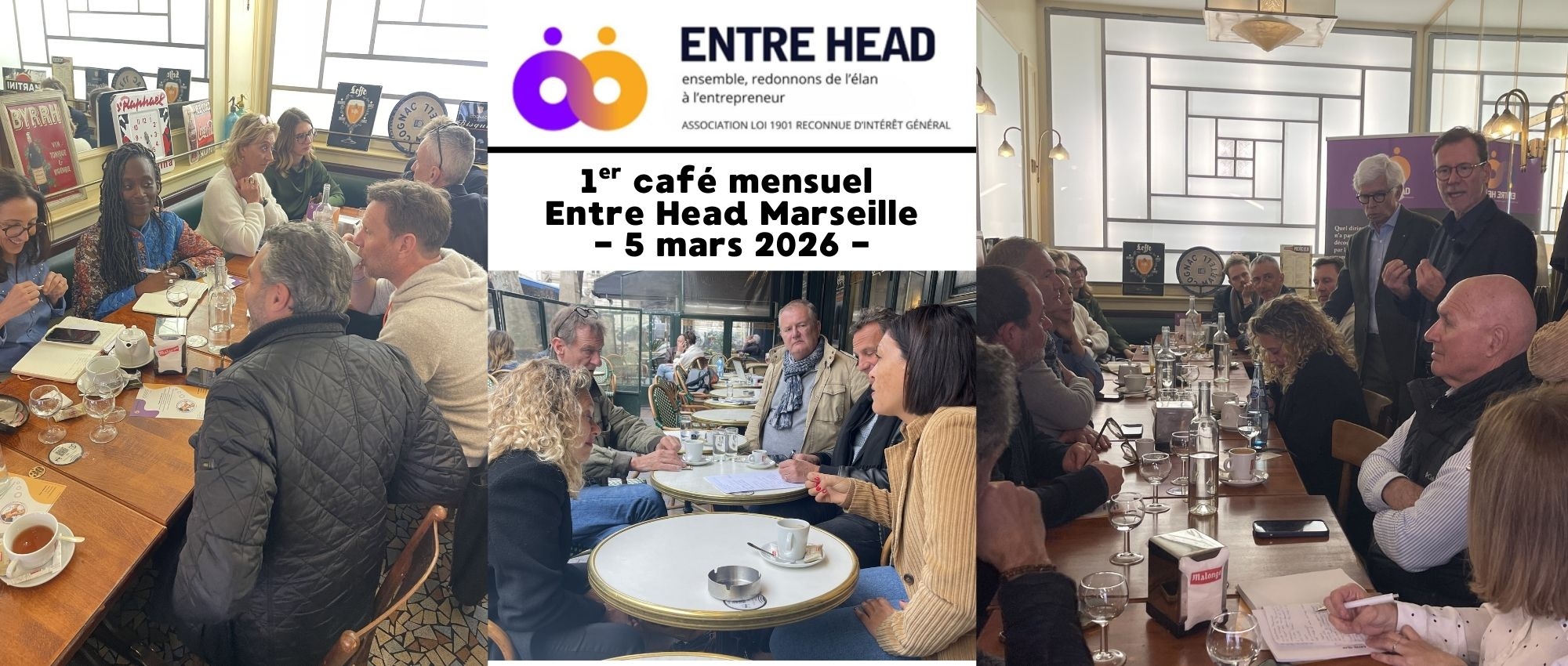 Succès pour le 1er café mensuel d'Entre Head Marseille
