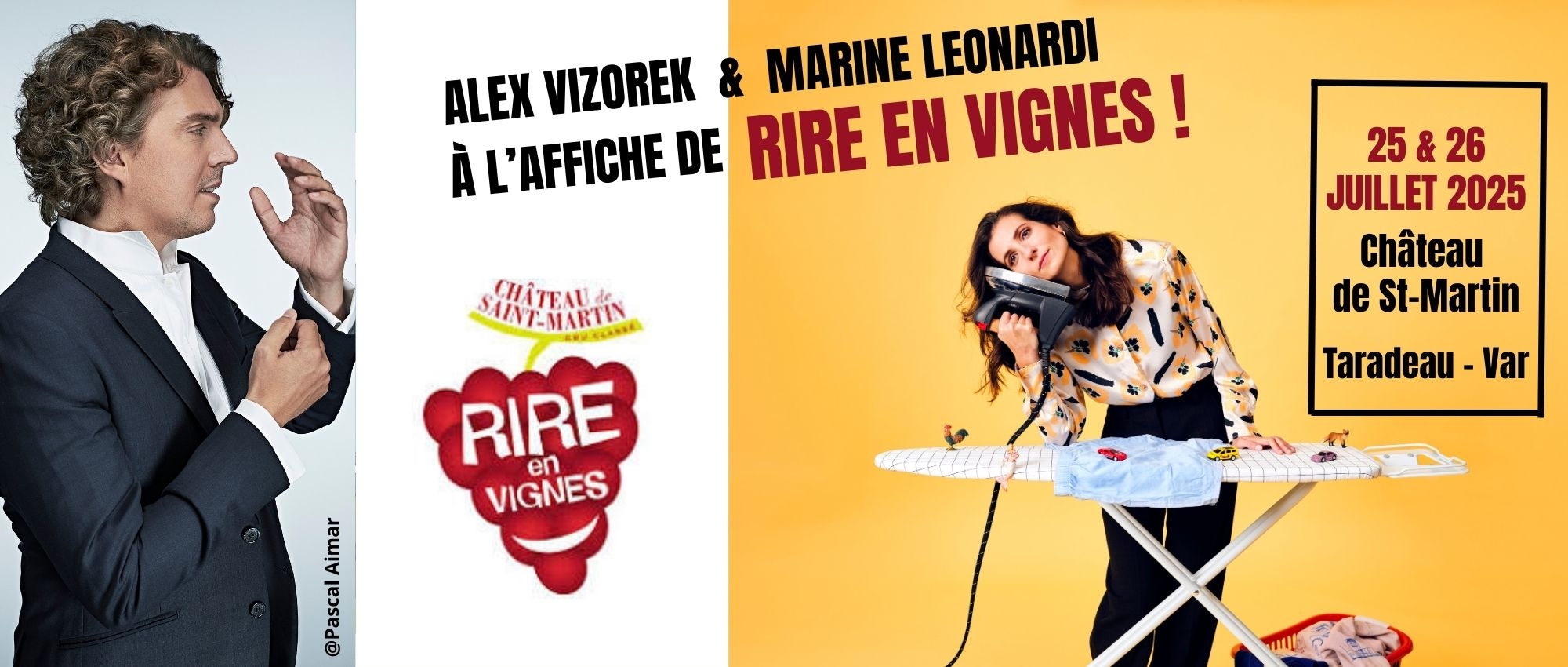 Marine Leonardi et Alex Vizorek à RIRE EN VIGNES !